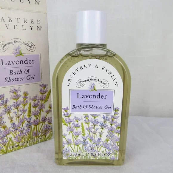 CRABTREE & EVELYN Lavender Bath & Shower Gel 8.5 FL oz New Old Stock